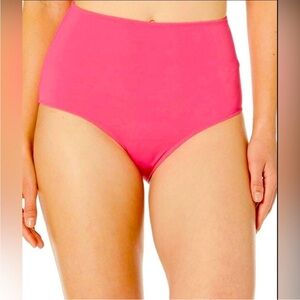 Amazon Essentials Women's High-Waisted Swim Bottoms - Pink 4X New!